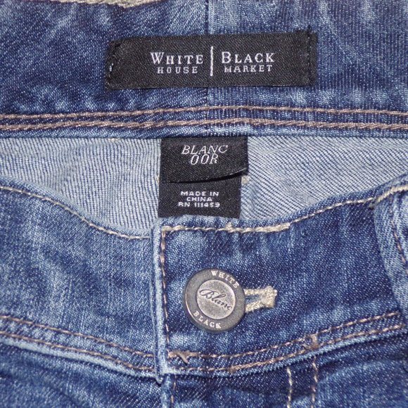 White House Black Market Blanc Bootcut Low Rise Jeans - Picture 6 of 6